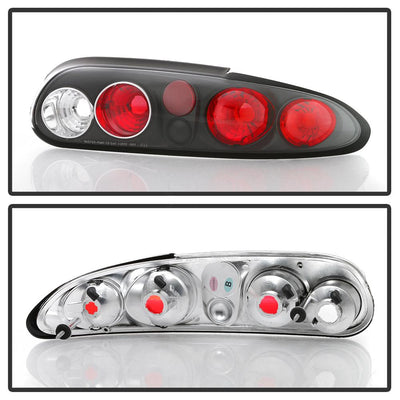 Black Euro Style Tail Lights <br>93-02 Chevrolet Camaro