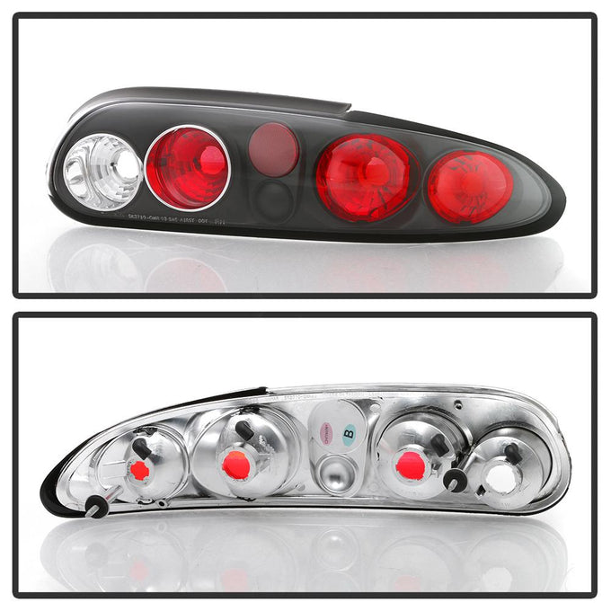 Black Euro Style Tail Lights <br>93-02 Chevrolet Camaro