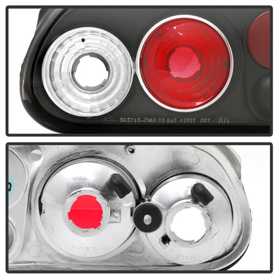Black Euro Style Tail Lights <br>93-02 Chevrolet Camaro