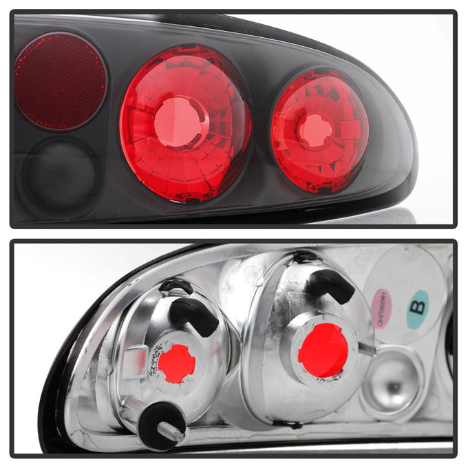 Black Euro Style Tail Lights <br>93-02 Chevrolet Camaro