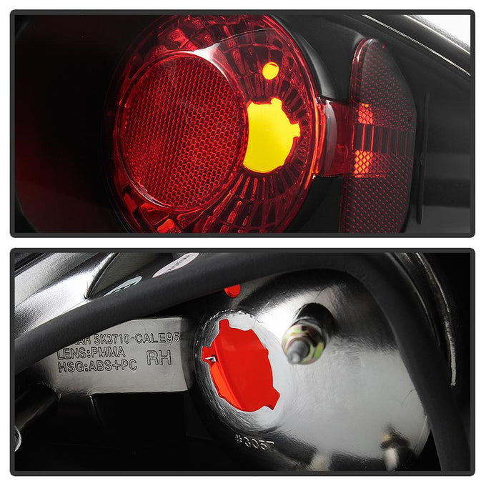 Black Euro Style Tail Lights <br>95-02 Chevrolet Cavalier