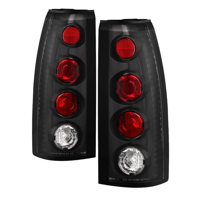 Black Euro Style Tail Lights <br>88-98 Chevy GMC C/K-Series