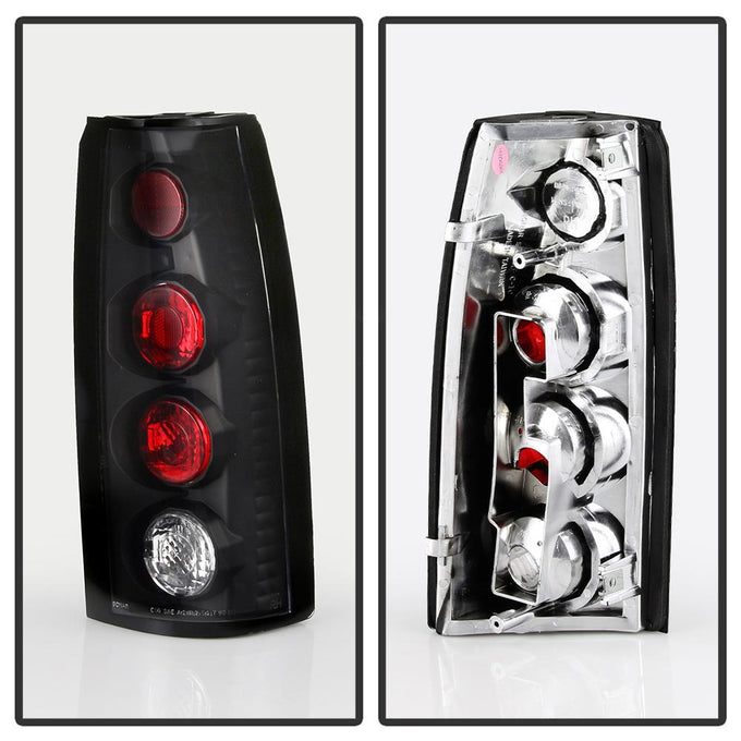 Black Euro Style Tail Lights <br>88-98 Chevy GMC C/K-Series