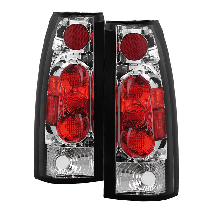Chrome Euro Style Tail Lights <br>88-98 Chevy GMC C/K-Series