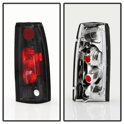 Black Euro Style Tail Lights <br>88-98 Chevy GMC C/K-Series