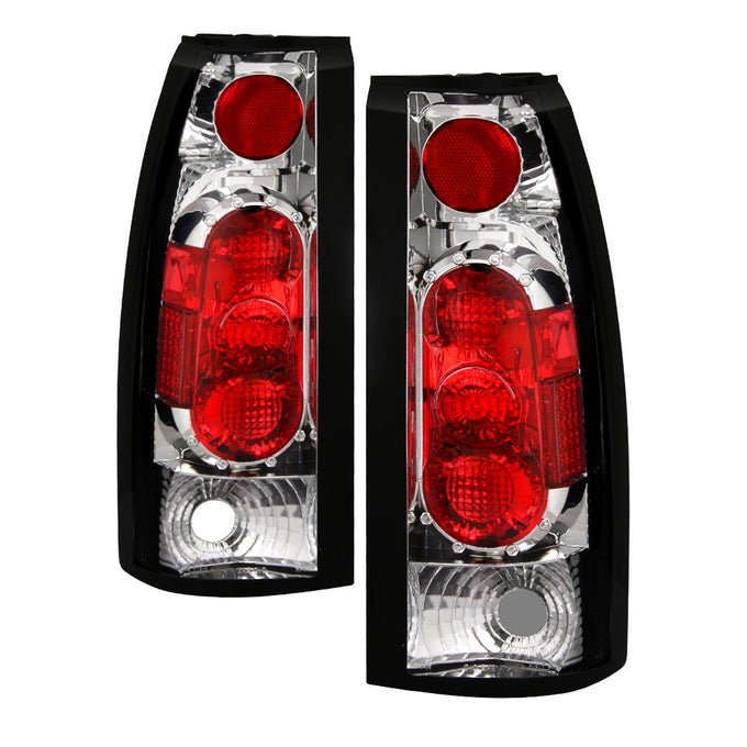 Chrome Euro Style Tail Lights <br>88-98 Chevy GMC C/K-Series