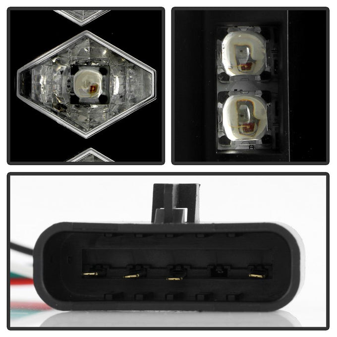 Black LED Tail Lights <br>88-98 Chevy GMC C/K-Series