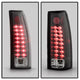 Black LED Tail Lights <br>88-98 Chevy GMC C/K-Series