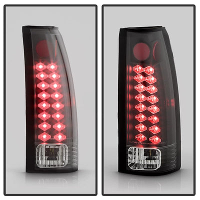 Black LED Tail Lights <br>88-98 Chevy GMC C/K-Series