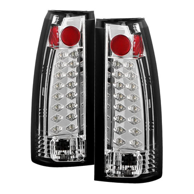 Chrome LED Tail Lights <br>88-98 Chevy GMC C/K-Series