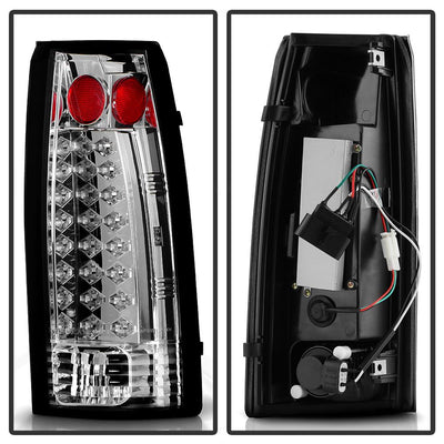 Chrome LED Tail Lights <br>88-98 Chevy GMC C/K-Series
