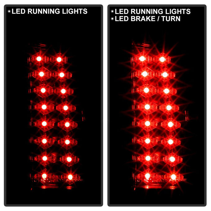 Chrome LED Tail Lights <br>88-98 Chevy GMC C/K-Series