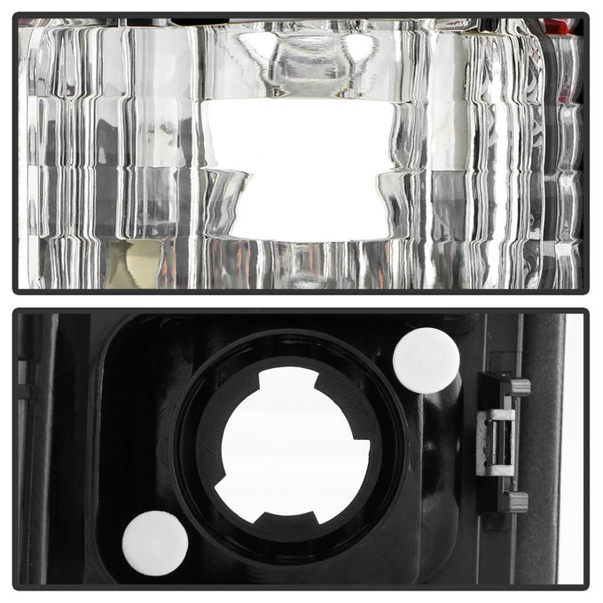 Red Clear LED Tail Lights <br>88-98 Chevy GMC C/K-Series