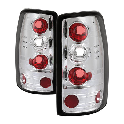Chrome Euro Style Tail Lights <br>00-06 Chevy Suburban Tahoe, GMC Yukon