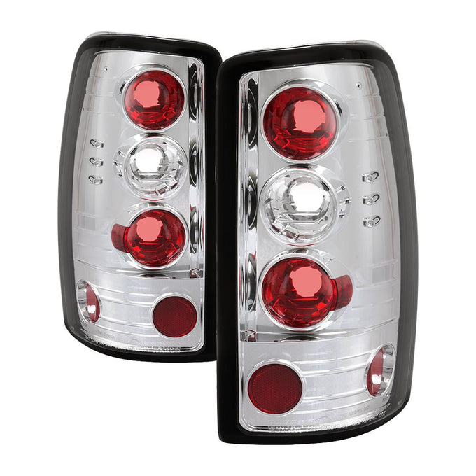 Chrome Euro Style Tail Lights <br>00-06 Chevy Suburban Tahoe, GMC Yukon