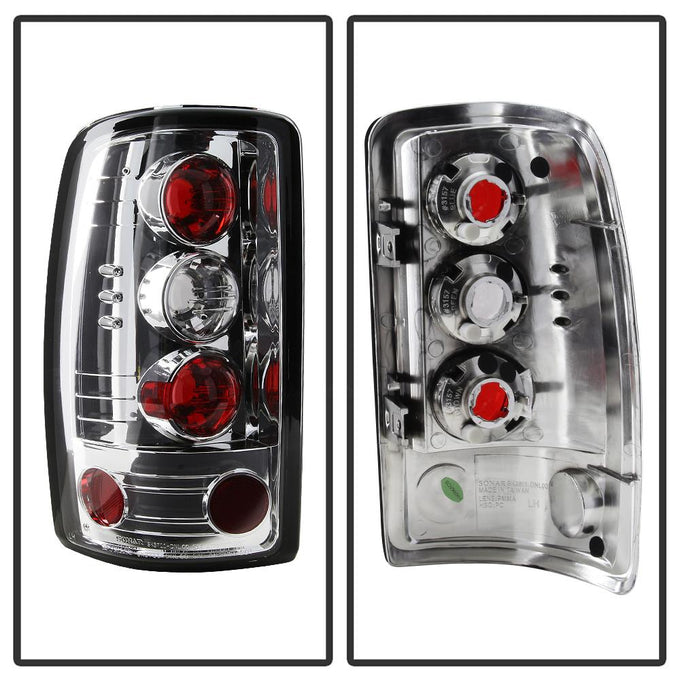 Chrome Euro Style Tail Lights <br>00-06 Chevy Suburban Tahoe, GMC Yukon