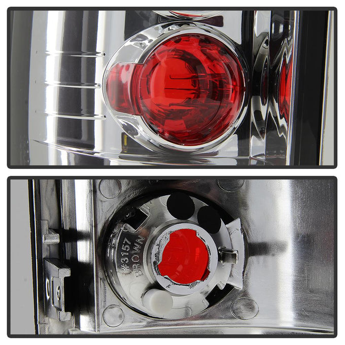 Chrome Euro Style Tail Lights <br>00-06 Chevy Suburban Tahoe, GMC Yukon