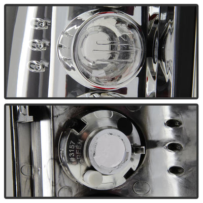 Chrome Euro Style Tail Lights <br>00-06 Chevy Suburban Tahoe, GMC Yukon