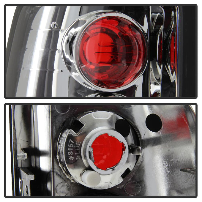 Chrome Euro Style Tail Lights <br>00-06 Chevy Suburban Tahoe, GMC Yukon
