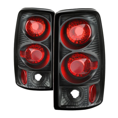 Black Euro Style Tail Lights <br>00-06 Chevy Suburban Tahoe, GMC Yukon Yukon XL 2500