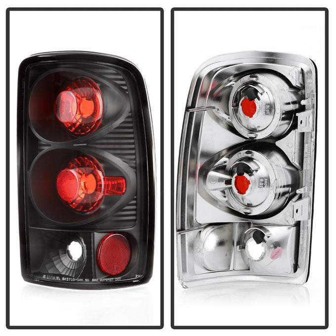 Black Euro Style Tail Lights <br>00-06 Chevy Suburban Tahoe, GMC Yukon Yukon XL 2500
