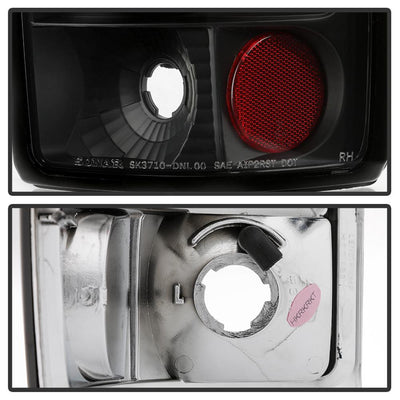 Black Euro Style Tail Lights <br>00-06 Chevy Suburban Tahoe, GMC Yukon Yukon XL 2500