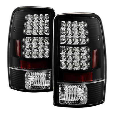 Black LED Tail Lights <br>00-06 Chevy Suburban Tahoe, GMC Yukon Yukon XL 2500
