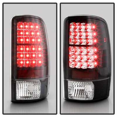 Black LED Tail Lights <br>00-06 Chevy Suburban Tahoe, GMC Yukon Yukon XL 2500
