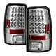 Chrome LED Tail Lights <br>00-06 Chevy Suburban Tahoe, GMC Yukon Yukon XL 2500