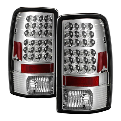 Chrome LED Tail Lights <br>00-06 Chevy Suburban Tahoe, GMC Yukon Yukon XL 2500