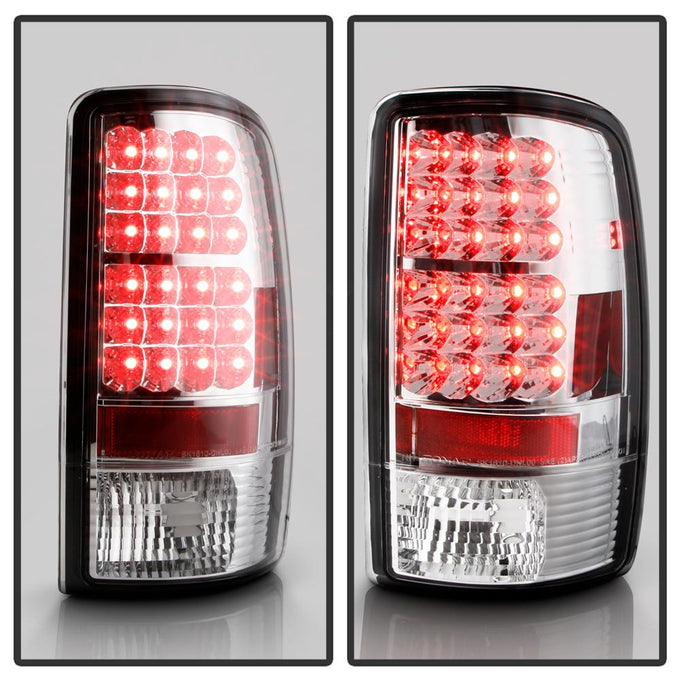 Chrome LED Tail Lights <br>00-06 Chevy Suburban Tahoe, GMC Yukon Yukon XL 2500