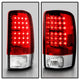Red Clear LED Tail Lights <br>00-06 Chevy Suburban Tahoe, GMC Yukon Yukon XL 2500