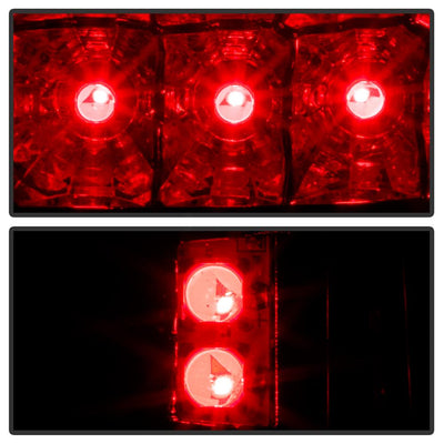 Red Clear LED Tail Lights <br>00-06 Chevy Suburban Tahoe, GMC Yukon Yukon XL 2500