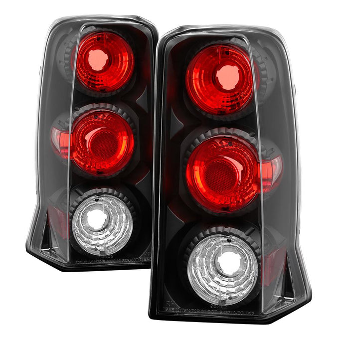 Black Euro Style Tail Lights <br>02-06 Cadillac Escalade 03-06 Cadillac Escalade ESV