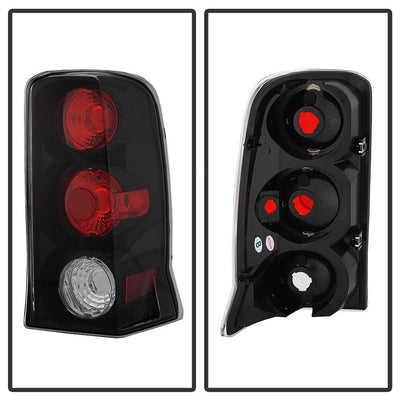 Black Euro Style Tail Lights <br>02-06 Cadillac Escalade 03-06 Cadillac Escalade ESV