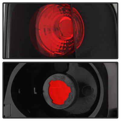 Black Euro Style Tail Lights <br>02-06 Cadillac Escalade 03-06 Cadillac Escalade ESV