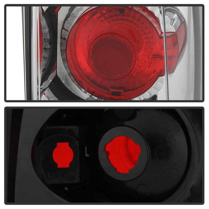 Chrome Euro Style Tail Lights <br>02-06 Cadillac Escalade 03-06 Cadillac Escalade ESV