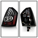 Black LED Tail Lights <br>05-07 Chrysler 300