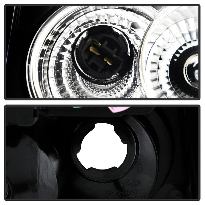 Black LED Tail Lights <br>05-07 Chrysler 300