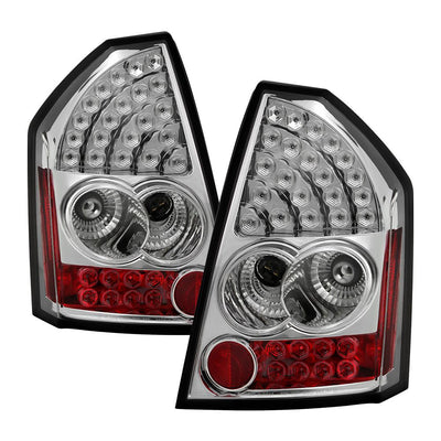 Chrome LED Tail Lights <br>05-07 Chrysler 300