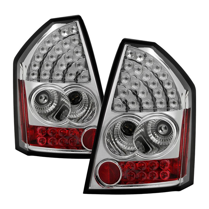 Chrome LED Tail Lights <br>05-07 Chrysler 300