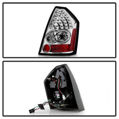 Chrome LED Tail Lights <br>05-07 Chrysler 300