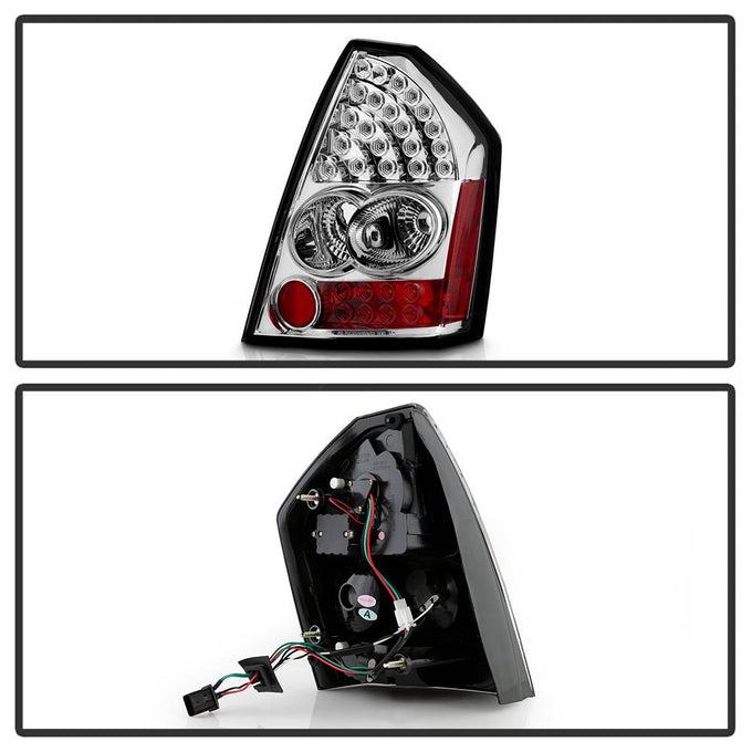 Chrome LED Tail Lights <br>05-07 Chrysler 300