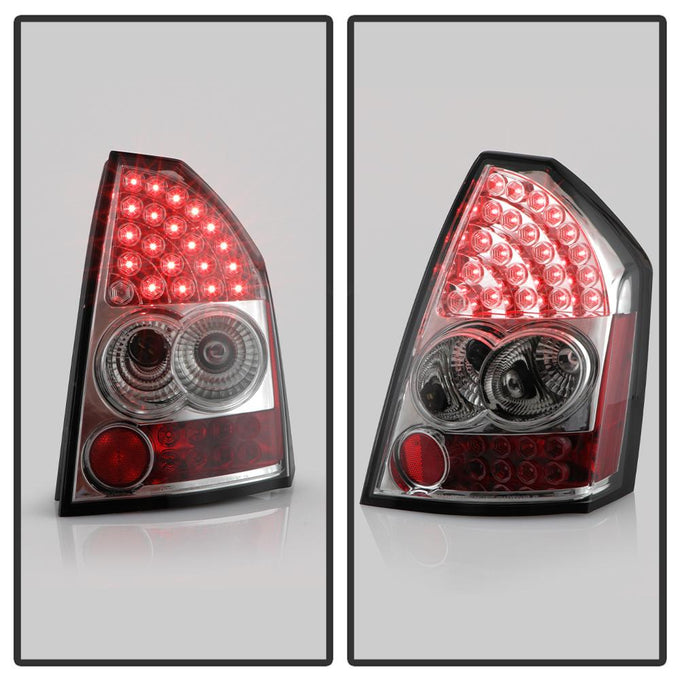 Chrome LED Tail Lights <br>05-07 Chrysler 300