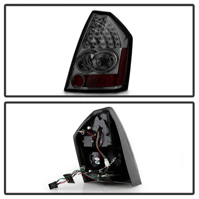 Smoke LED Tail Lights <br>05-07 Chrysler 300