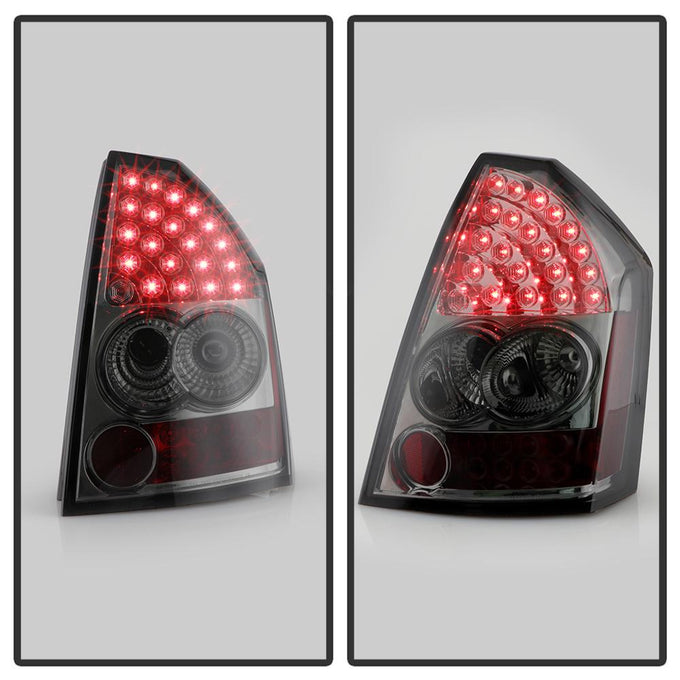 Smoke LED Tail Lights <br>05-07 Chrysler 300