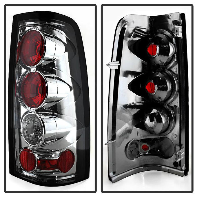 Chrome Euro Style Tail Lights <br>03-06 Chevy Silverado, 2007 Classic