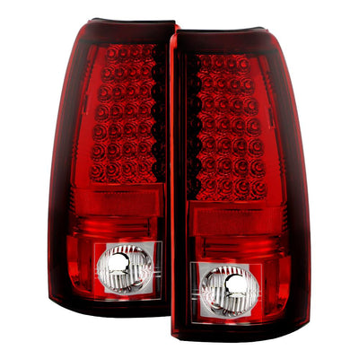 Red Clear LED Tail Lights <br>03-06 Chevy Silverado, 2007 Classic