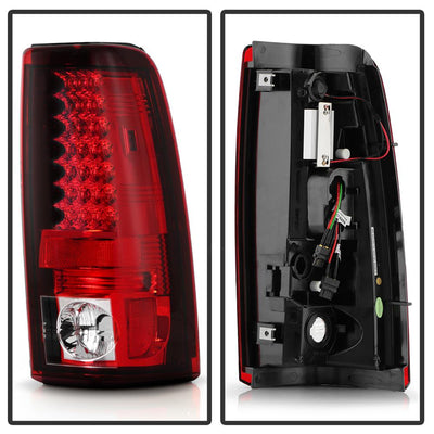 Red Clear LED Tail Lights <br>03-06 Chevy Silverado, 2007 Classic