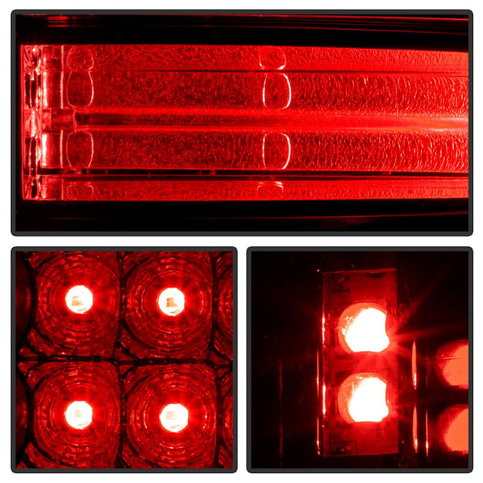 Red Clear LED Tail Lights <br>03-06 Chevy Silverado, 2007 Classic